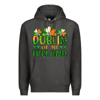 Charcoal Heather dublin ireland st patrick s day Premium Hoodie - Artiststas