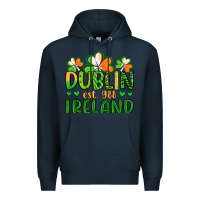 Navy dublin ireland st patrick s day Premium Hoodie - Artiststas