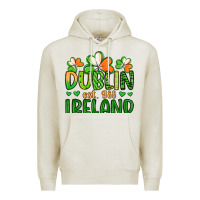 Oatmeal Heather dublin ireland st patrick s day Premium Hoodie - Artiststas