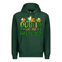Sports Green dublin ireland st patrick s day Premium Hoodie - Artiststas