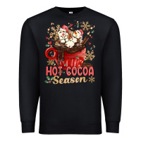 Black hot cocoa season Premium Sweatshirt - MaliasSmallBusiness