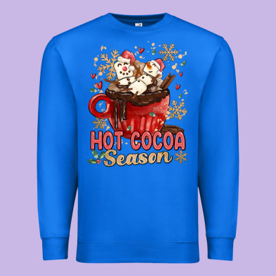 Hot Cocoa Season Premium Sweatshirt Designed By Maliassmallbusiness