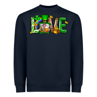 Navy Love st. patricks day Heavyweight Sweatshirt - Neo Western