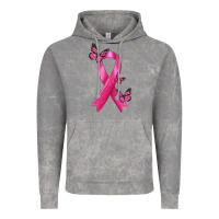 Cloud Rock Breast Cancer Ribbon with Butterfly Vintage Hoodie - texasbilliewilder