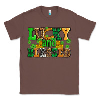Chestnut lucky and blessed with coins and shamrocks Classic Tee - AdoDesignShop