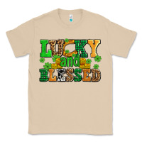 Mushroom lucky and blessed with coins and shamrocks Classic Tee - AdoDesignShop