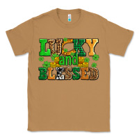 Toasted Coconut lucky and blessed with coins and shamrocks Classic Tee - AdoDesignShop