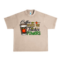 French Oak coffee gives me teacher powers Urban Heavy Tee - CowhideDigitalArt