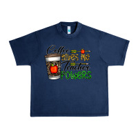 Navy coffee gives me teacher powers Urban Heavy Tee - CowhideDigitalArt