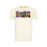 Vintage Arctic Halloween Coffee Drink Vintage Tee - RacoonDesign