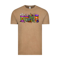 Vintage Coffee Halloween Coffee Drink Vintage Tee - RacoonDesign