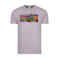 Vintage Zinc Halloween Coffee Drink Vintage Tee - RacoonDesign