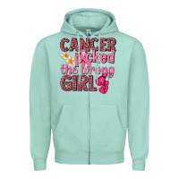 Seafoam cancer picked the wrong girl Zipper Hoodie - NancyCooperArtShop