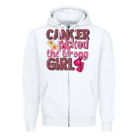 White cancer picked the wrong girl Zipper Hoodie - NancyCooperArtShop