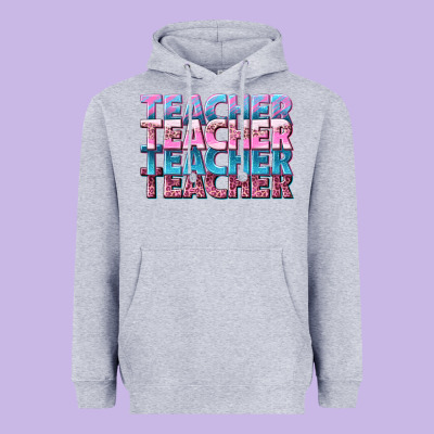 Teacher Stacked Heavyweight Hoodie Designed By Nancycooperartshop