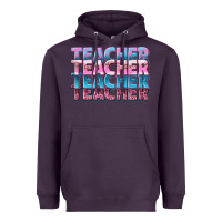 Plum teacher stacked Heavyweight Hoodie - NancyCooperArtShop