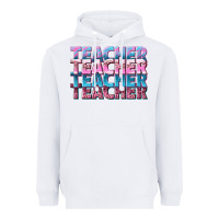 White teacher stacked Heavyweight Hoodie - NancyCooperArtShop