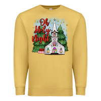 Antique Gold christmas church oh holy night Premium Sweatshirt - MaliasSmallBusiness