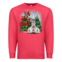 Cardinal christmas church oh holy night Premium Sweatshirt - MaliasSmallBusiness