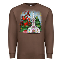 Chestnut christmas church oh holy night Premium Sweatshirt - MaliasSmallBusiness