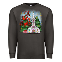 Smoke christmas church oh holy night Premium Sweatshirt - MaliasSmallBusiness