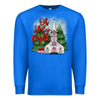 True Royal christmas church oh holy night Premium Sweatshirt - MaliasSmallBusiness
