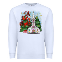 White christmas church oh holy night Premium Sweatshirt - MaliasSmallBusiness