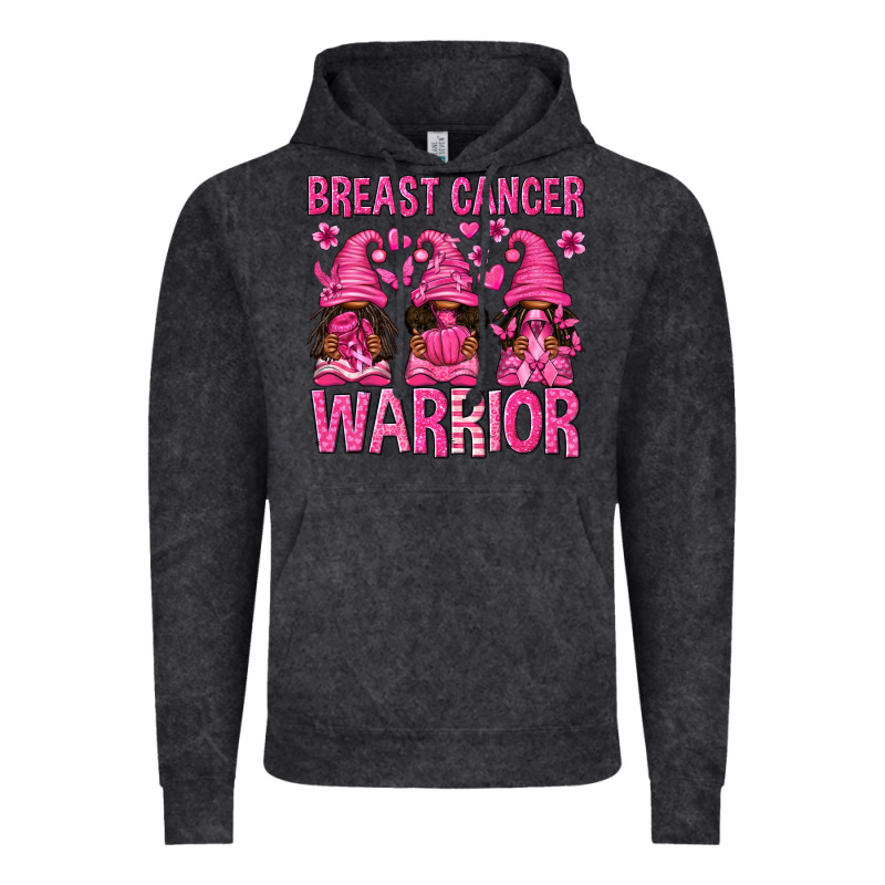 Breast Cancer Warrior Afro Gnomes Vintage Hoodie by texasbilliewilder | Teevron