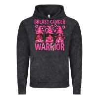 Vintage Black Breast Cancer Warrior Afro Gnomes Vintage Hoodie - texasbilliewilder