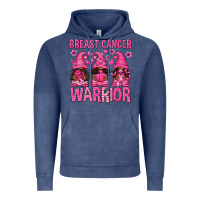 Vintage Denim Breast Cancer Warrior Afro Gnomes Vintage Hoodie - texasbilliewilder