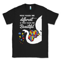 Black Autism Different Makes You Beautiful Classic Tee - CowhideDigitalArt