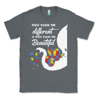Charcoal Heather Autism Different Makes You Beautiful Classic Tee - CowhideDigitalArt