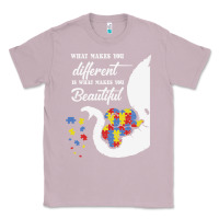 Lilac Autism Different Makes You Beautiful Classic Tee - CowhideDigitalArt