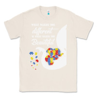 Natural Autism Different Makes You Beautiful Classic Tee - CowhideDigitalArt