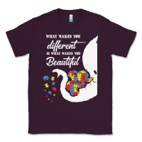Plum Autism Different Makes You Beautiful Classic Tee - CowhideDigitalArt
