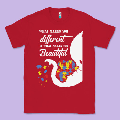 Autism Different Makes You Beautiful Classic Tee Designed By Cowhidedigitalart