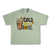 Oil Green cold like my soul Urban Heavy Tee - CowhideDigitalArt