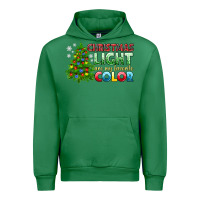 Emerald Christmas light are my favorite color Urban Hoodie - NancyCooperArtShop