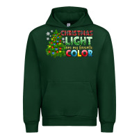 Forest Green Christmas light are my favorite color Urban Hoodie - NancyCooperArtShop
