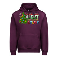 Mauve Wine Christmas light are my favorite color Urban Hoodie - NancyCooperArtShop