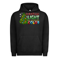 Pigment Black Christmas light are my favorite color Urban Hoodie - NancyCooperArtShop