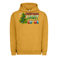Pigment Peanut Butter Christmas light are my favorite color Urban Hoodie - NancyCooperArtShop