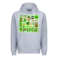 Heather Grey st patrick's day Premium Hoodie - Artiststas