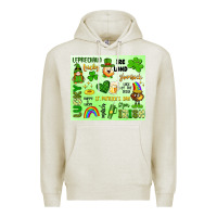 Oatmeal Heather st patrick's day Premium Hoodie - Artiststas