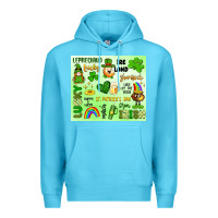 Ocean Blue st patrick's day Premium Hoodie - Artiststas