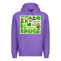 Purple st patrick's day Premium Hoodie - Artiststas