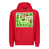Red st patrick's day Premium Hoodie - Artiststas