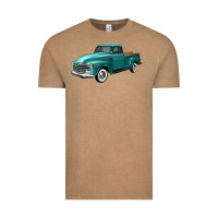 Vintage Coffee western truck left 34 view Vintage Tee - FaDigitalArtStudio