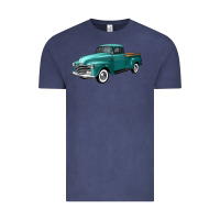 Vintage Denim western truck left 34 view Vintage Tee - FaDigitalArtStudio