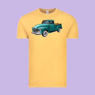 Western Truck Left 34 View Vintage Tee Designed By Fadigitalartstudio